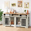 Cross-border Amazon Pet Furniture Dog Cage Wooden Iron Wood Kennel Double Door TV Cabinet Indoor Pet Cabinet Box
