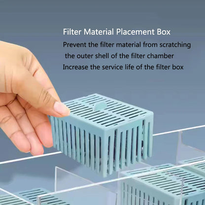 New Fish Tank Waterfall Filter Box Wall Mounted Built-in Silent Circulating Water Purifier For Aquarium Tank Box With Water Pump