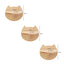 Wooden Wall Mounted Cat Climbing Shelf Scratching Post with Ladder or Cat Hammock Pet Cat Furniture for Grinding Claws and Perch
