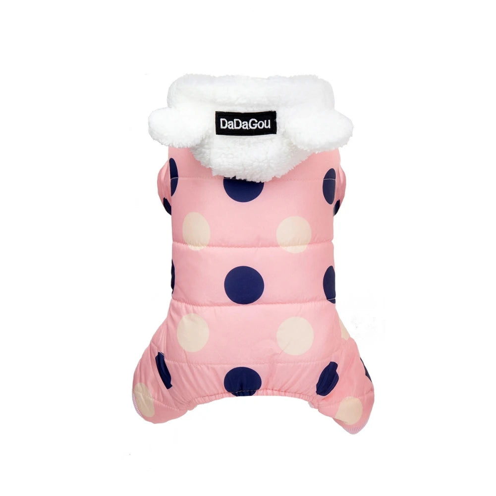 Winter Puppy Dog Coat Pet Clothes Windproof Dog Snowsuit Warm Fleece Padded Winter Pet Clothes for Dogs Cats Apparel