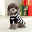 Dog Cat Sweater for Small Medium Dogs Stripe Knitted Christamas Sweater Hooded Autumn Winter Pet Clothes Xmas Puppy Outfits
