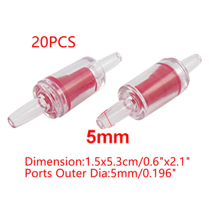 UXCELL Aquarium Air Pump Check Valve Fish Tank One-way Check Valve Tracheal Hose Pipe Carbon Dioxide System Accessories
