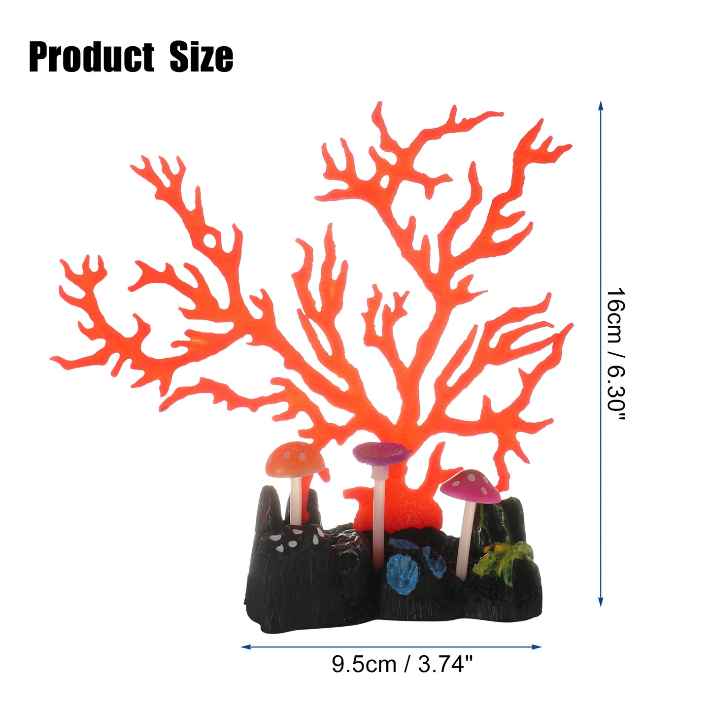 UXCELL Silicone Luminous Plants Glowing Simulation Coral Aquarium Artificial Fluorescence Deco Ornament Fish Tank Accessories