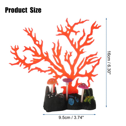 UXCELL Silicone Luminous Plants Glowing Simulation Coral Aquarium Artificial Fluorescence Deco Ornament Fish Tank Accessories