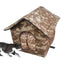 Outdoor Cat House Weatherproof Insulated Feral Cat Shelter Insulated Outside Feral Cat House Shelter With Door Pet House Cold