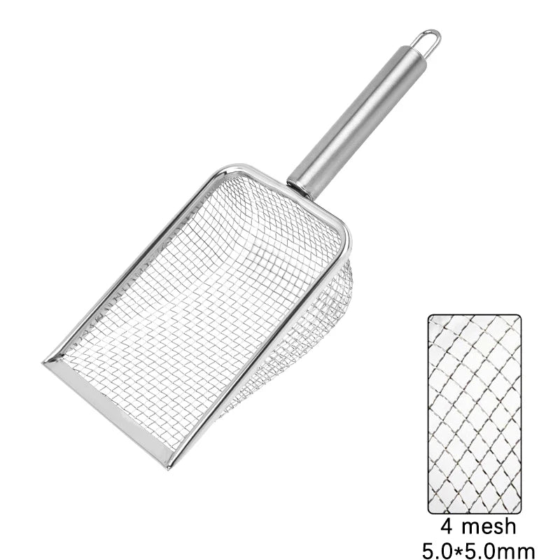 Cat Litter Scoop Metal Cat Litter Shovel Comfortable Handle Scoop For Cats Toilet Cleaning Tools Stainless Steel Cats Shovel
