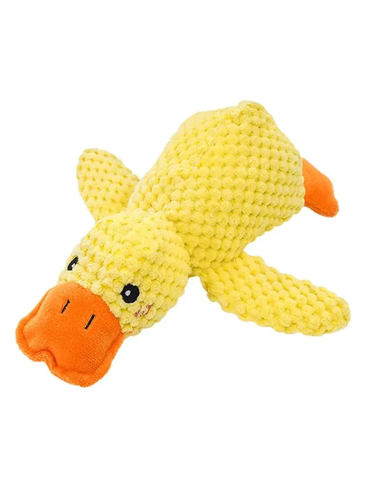 Pet Plush Toy Dog Calming Duck Stuffed Duck Toys Chew Toy Fun Dogs Interactive Toy Squeaky For Puppy Pet Teeth Pet Supplies