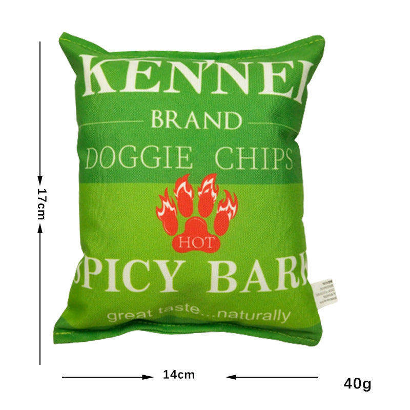 Funny Crisps Dog Toys Interaction Chew Molars Plush Dog Toys Bite Resistance Clean Teeth Oral Cavity Puppy Toys Pet Accessories