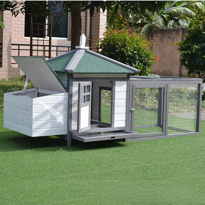 Wooden Chicken Coops Are Sheltered From Wind and Rain, Spacious and Easy To Clean, Suitable for Most of The Poultry
