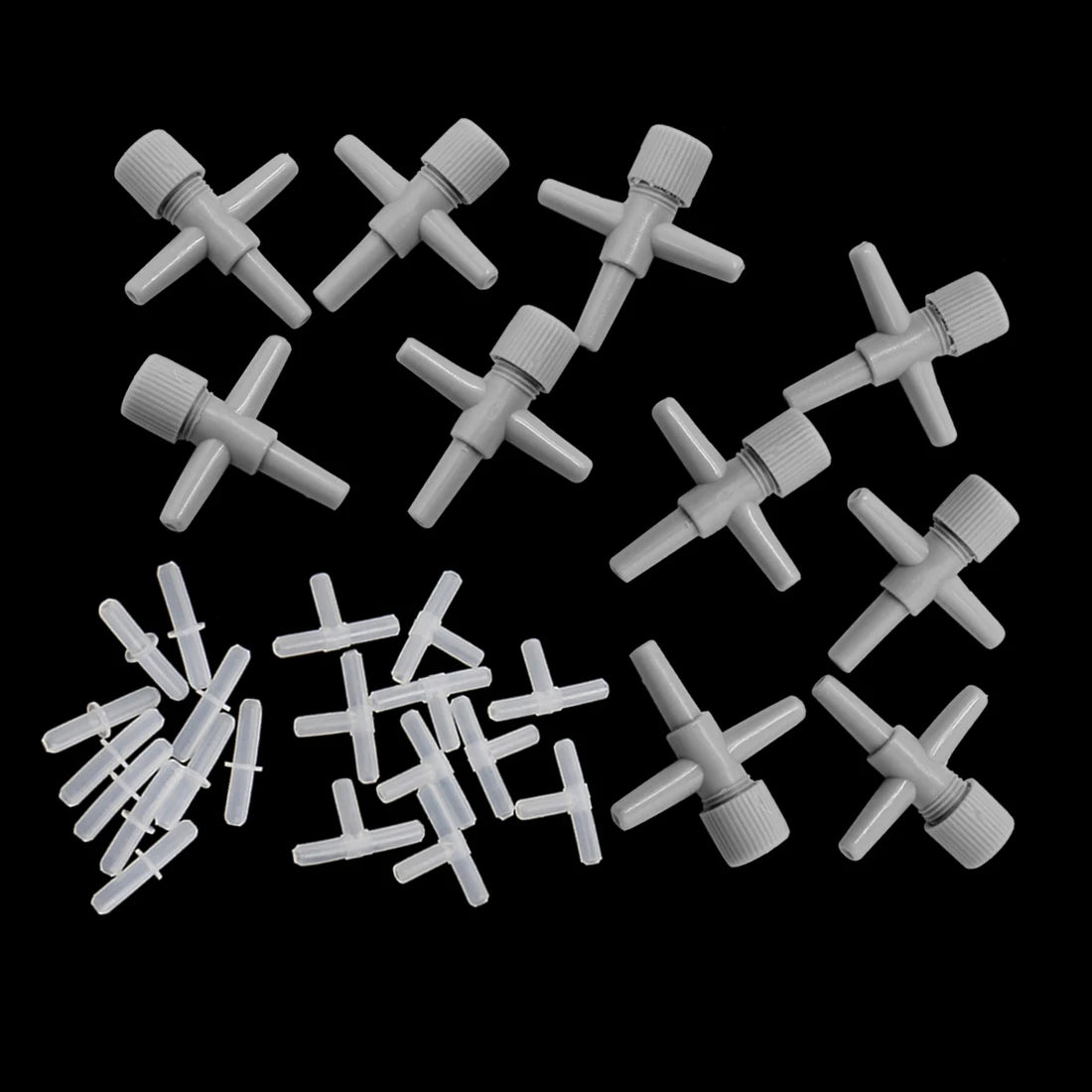 UXCELL Aquarium Air Bubble Stone Aerator Check Valve Fish Tank Pump Hydroponic Oxygen Plate Air Pump Accessories Tools Parts Set