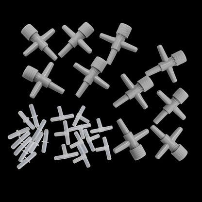 UXCELL Aquarium Air Bubble Stone Aerator Check Valve Fish Tank Pump Hydroponic Oxygen Plate Air Pump Accessories Tools Parts Set