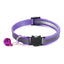 Cost-Effective Adjustable Snap-On Cat Collar With Bells Reflective Sturdy Nylon Collar For Kittens Cat Pet Supplies Cat Necklace