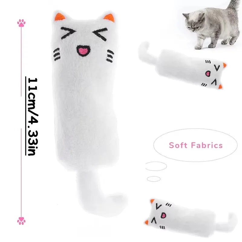 Bite Resistant Catnip Toy for Cats,Catnip Filled Cartoon Mice Cat Teething Chew Toy
