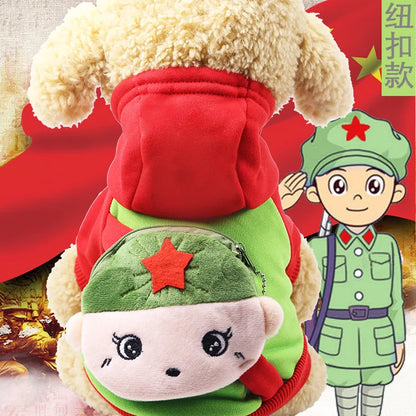 New Dog Clothes Autumn Winter Pet Products Pets Coats Soft Cotton Hoodies For Small Dogs Chihuahua Clothes Cartoon Pet Outfit