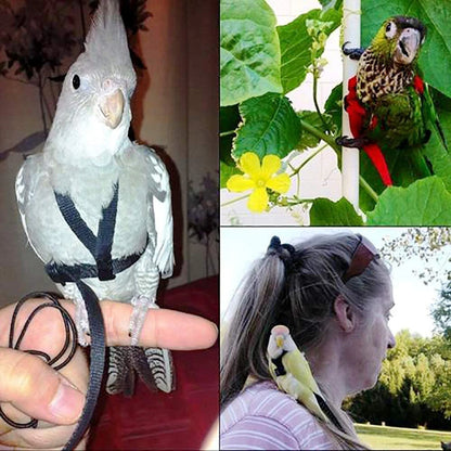 Training Flying Traction Rope Anti-Bite Training Rope Bird Parrot Flying Rope Parrot Harness Bird Harness Leash