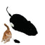Cat Mice Toys Wind up Indoor Cat Plush Mouse Hunting Toy Plush Mice Pet Toys Clockwork Mouse Running Toy Realistic Mouse