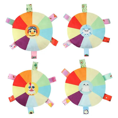 Plush Squeaky Dog Toys Interactive Chewing Squeaky Toy for Puppy Squeaky Dog Chew Toy Disc Shape Plush Dog Toys for Puppies