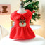 2024 New Christmas Elk Dog Clothes Winter Warm Thicken Knitted Sweater Dress for Small Dogs Girl, York Puppy Costume Pet Apparel