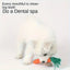 Pet carrot cotton rope toy, hand-woven tooth cleaning and teething resistant knotted rope, dog toy
