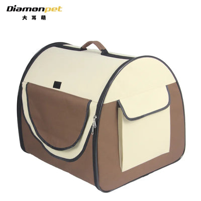 Car Dog Cage Trunk Large Dog Transport Cat Bag Out Portable Capacity Travel Portable Folding Kennel Breathable