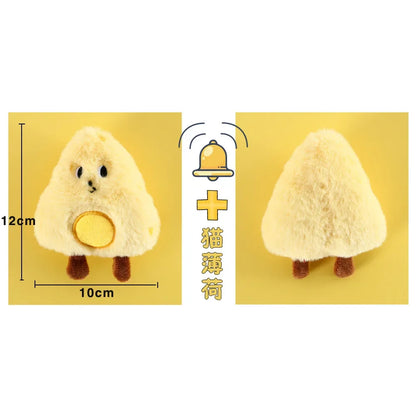 3pcs Cat Squeaker Cute Shaped Plush Toy Catnip Toy Cats Mint Toy with Built-in Bell for Kittens Puppy Products Pet Accessories