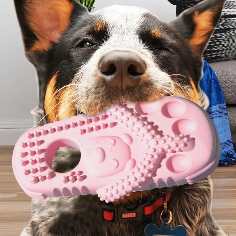 Chewing Toys For Dogs Interactive Slipper-Shaped Puppy Teether Dog Chewing Toys For Cleaning Teeth Tough Teeth Grinding Toy For