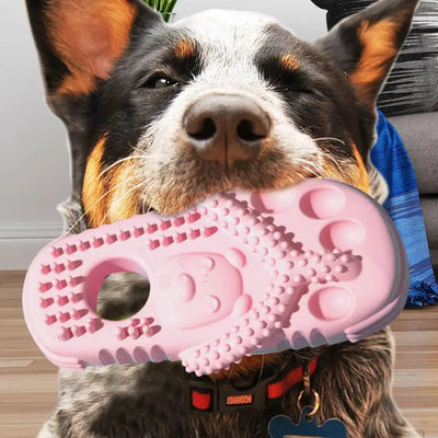 Chewing Toys For Dogs Interactive Slipper-Shaped Puppy Teether Dog Chewing Toys For Cleaning Teeth Tough Teeth Grinding Toy For