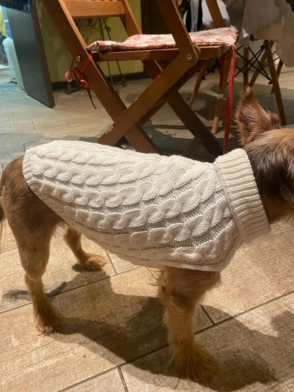 Warm Dog Clothes Knitted Clothes for Dogs Chihuahua Sweater for Small Dogs Winter Clothes for Sphinx Cat Dog Sweater for York