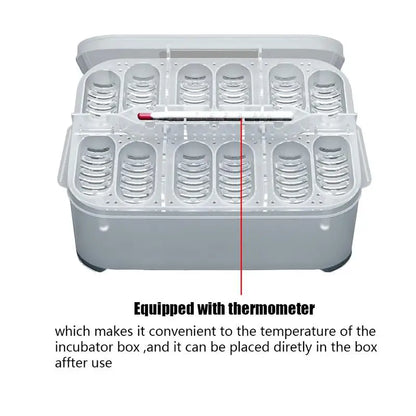 Small Reptile Breeding Box 12 Grids Professional Reptile Incubators Reptile Liz ard Incubation Box Hatchery Tools Suitable For