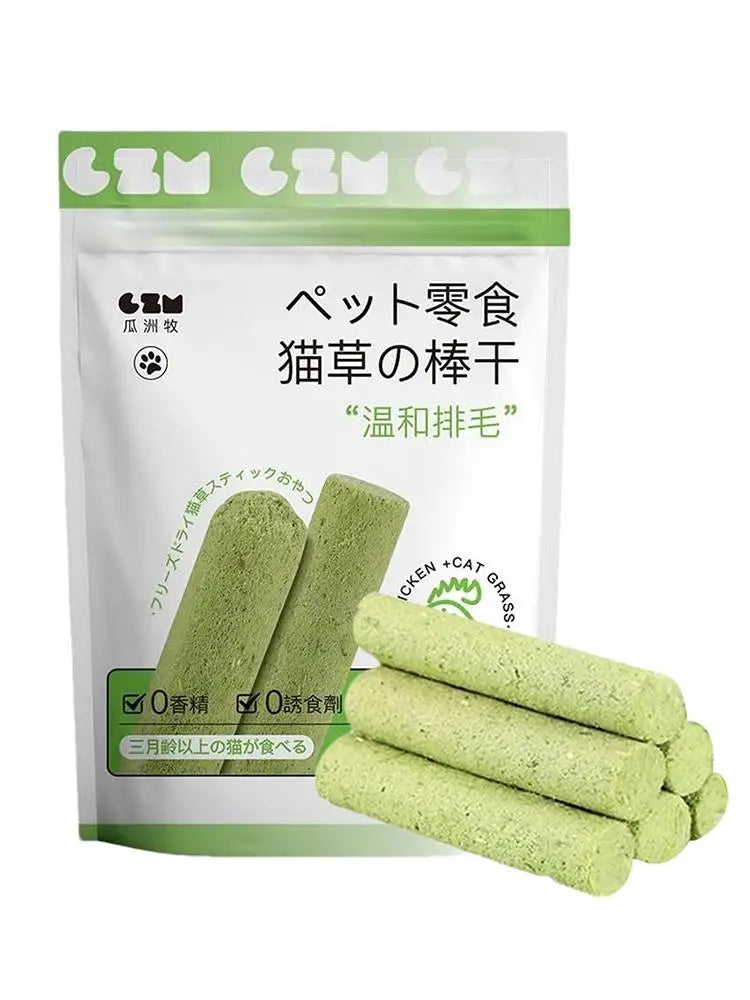 Cat Grass Stick Cat Grass Chewing Stick Natural Teeth Cleaner Removal Row Kitten Pet Snacks Teeth Caring for Kitten Mouth Health