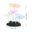 UXCELL Luminous Mushroom Plants Glowing Coral Plastic Artificial Aquarium Fluorescence Deco Ornament Fish Tank Accessories