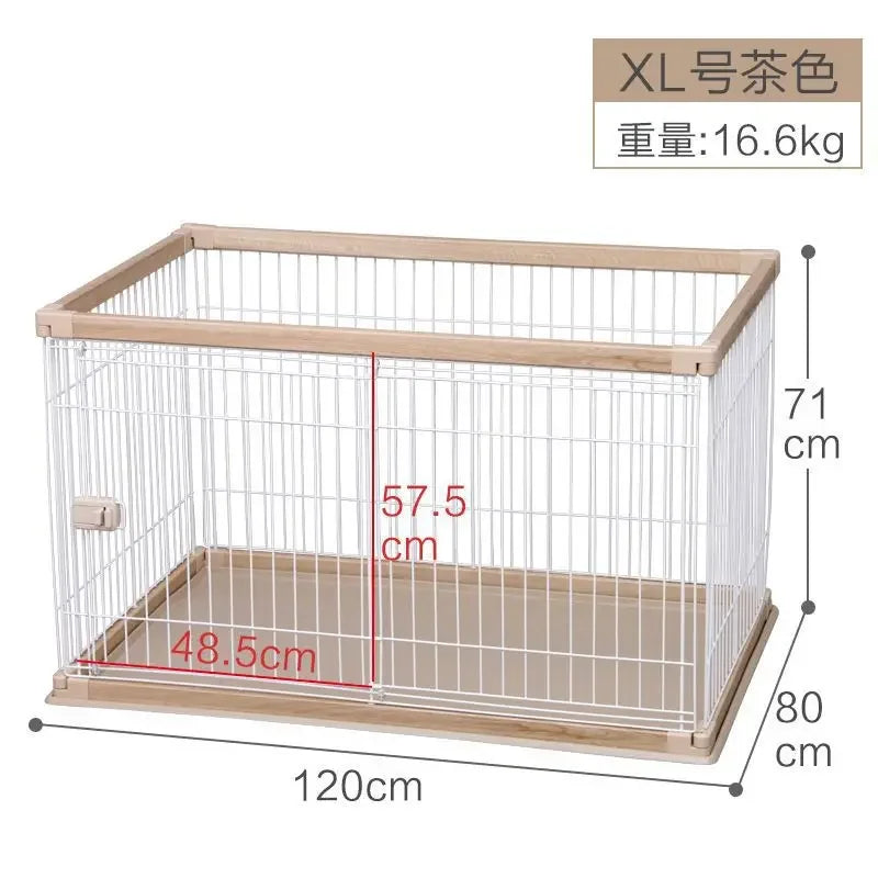Dog Cage Alice Dog Cage Medium and Small Dog Shiba Inu Bulldog Pet Kennel Fence Indoor Fence