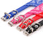 Small Dog Cat Bandana Collar Adjustable Puppy Dog Kitten Neckerchief PU Collar with Printed Triangular Scarf Pet Collar for Cat