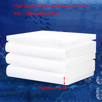 Aquarium Filter Super Thick Biochemical Filter Cotton Sponge for Aquarium Fish Tank Bio Cotton Foam Skimmer 50x12x3cm 100x12x3cm