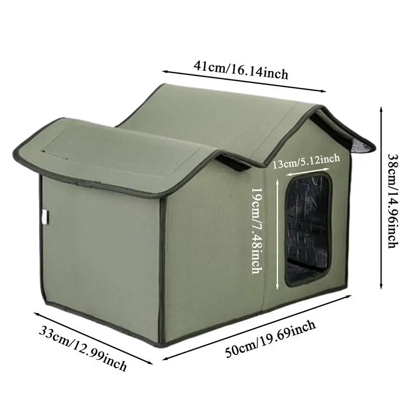 Outdoor Cat Shelter Large Winter Insulated Pet House Waterproof Detachable Cat Shelter Washable Cat Nest Pet House For Cat Dog
