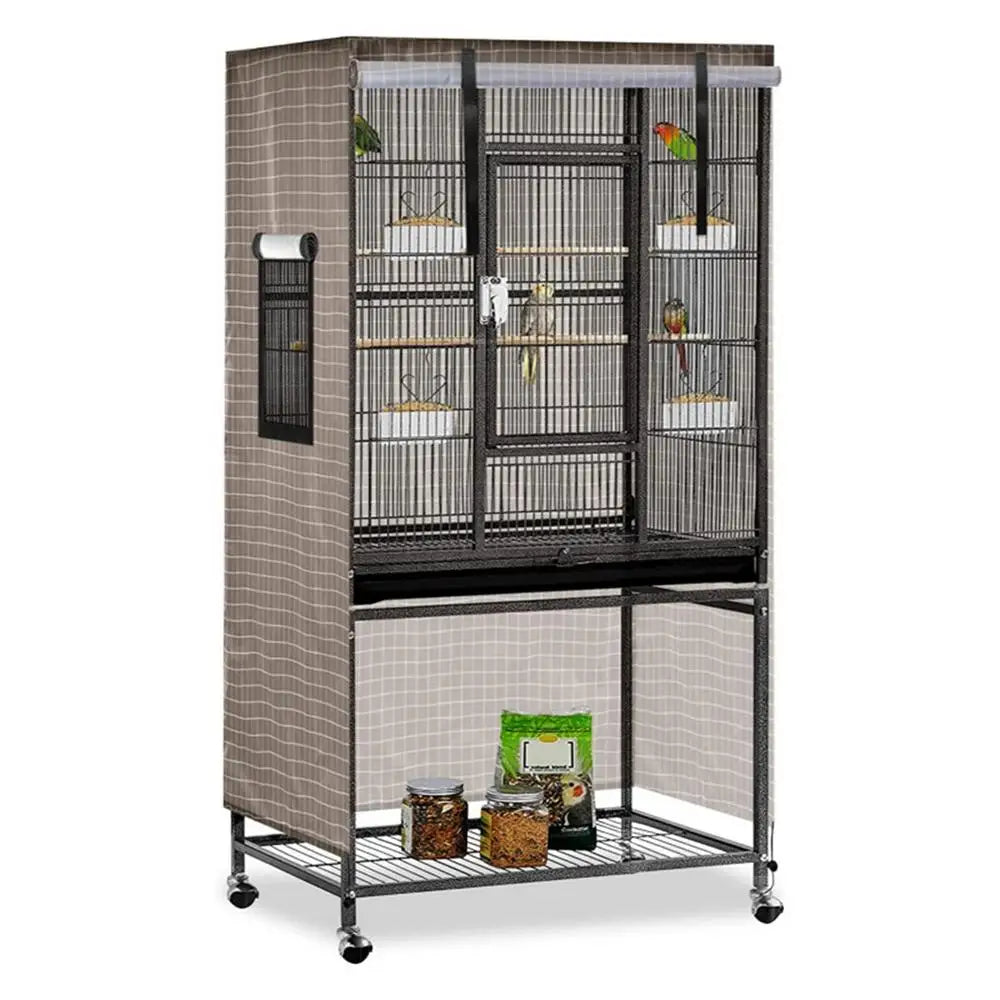 Large Universal Bird Cage Cover 51 X 38 X 23.5 Inch Pet Removable Durable Bird Cage Cover Protector Pet House Protection