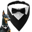 Dog Wedding Bandana Collar Dog Collar Bow Tie Breathable Dog Tuxedo Adjustable Neck Scarf for Weddings Parties Birthdays