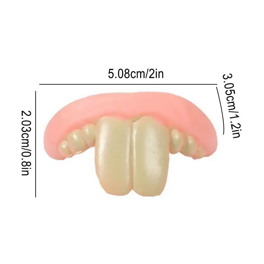 Pet CorgiDog False Teeth Toy Rabbit Front BuckTeeth Cover Funny Puppy Dentures Pet Decorating Cosplay Halloween Costume