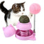 Catnip Ball for Cats Wall Rotatable Cat Licking Balls Edible and Healthy with Spring Ball Cat Licking Balls for Cats Catnip