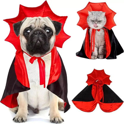 Pet Halloween Pet Costume Cape Hat Cat Dog Transformation Costume Christmas Dress Up Creative Holiday Atmosphere Decoration