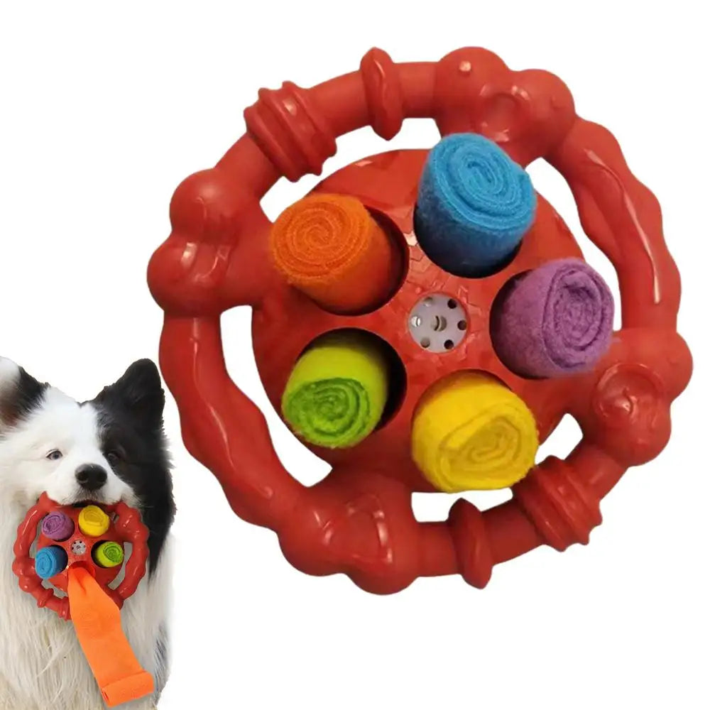 Dog Snuffle Ball Natural foraging Interactive Pet Snuffle Ball Pet Slow Feeder Chew Toys With Bite Resistant Rope Puzzle Dog
