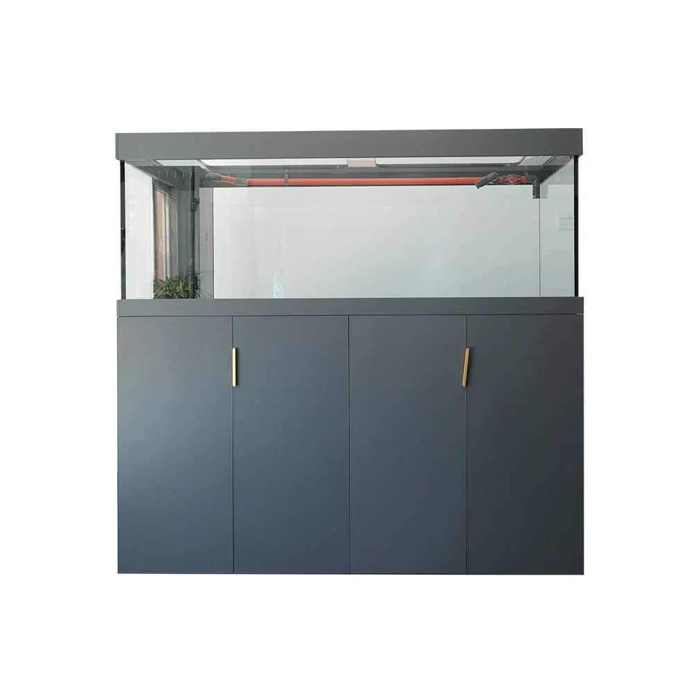 Hot Sale crystal glass aquarium fish tank commercial fish farming tank for home decoration