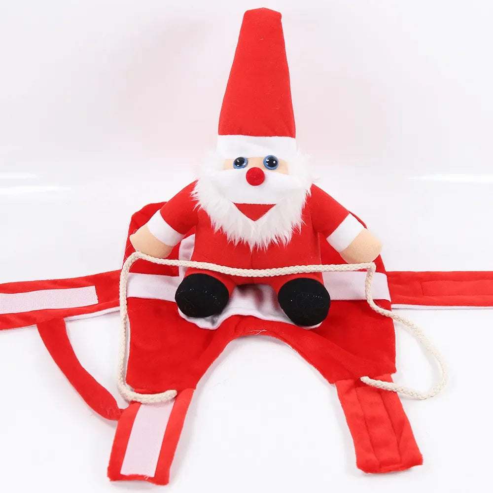 Pet Costumes Santa Claus Dog Cat Christmas Clothes Mutable Halloween Funny Costume Santa Claus Clothes Christmas Costumes