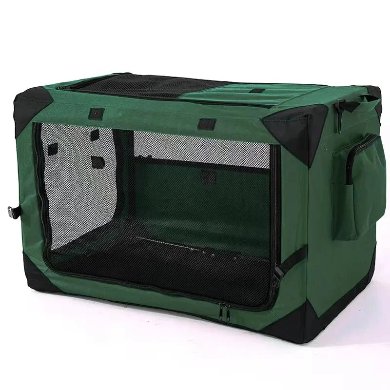 Car cage out portable folding cage dog  nest tent medium large dog golden retriever teddy pet box