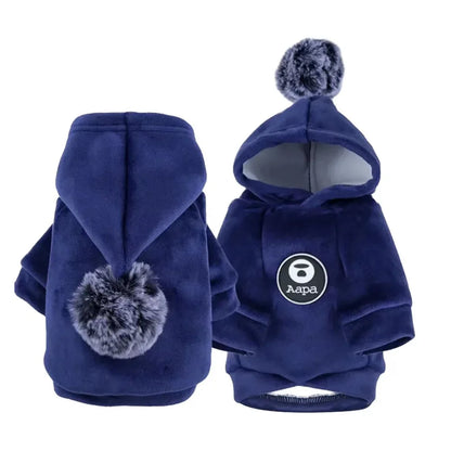 New Soft Cat Dog Pet Clothes Fleece Hooded Hairball Coat Jacket Winter Kitty Small Medium Dogs Cats Cool Pajamas Chihuahua