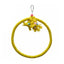 Rope Perches For Bird Cages Circle Rope Swing Easy Installation Natural Safe Soft Cotton Round Bird Swing For African Grey Macaw