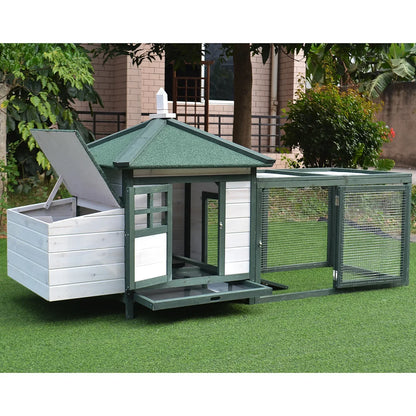 Wooden Chicken Coops Are Sheltered From Wind and Rain, Spacious and Easy To Clean, Suitable for Most of The Poultry