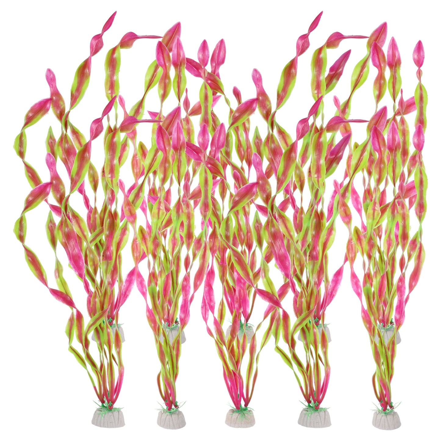 UXCELL 10/20 Pcs Aquarium Artificial Plastic Plants Water Weeds Ornament Fish Tank Plant Flower Grass Decoration Accessories