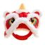 Hats For Cats Cute Plush Cat Hat Pet Costumes Chinese New Year Costume Soft Warm Lion Dance Clothes For Cat Puppy Dog Holiday