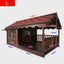 Outdoor Dog House Solid Wood Waterproof Large Dog Golden Retriever Kennel Rainproof Kennel Pet Villa Summer Outdoor Dog House